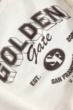 Sudadera relaxed cuello redondo