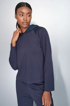 Sudadera tacto suave azul oscuro