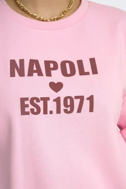 Sudadera texto frontal talla grande