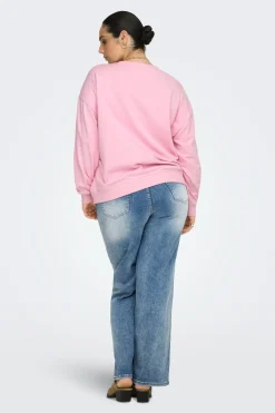 Sudadera texto frontal talla grande