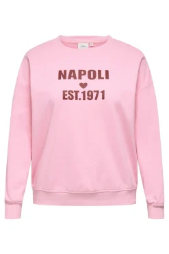 Sudadera texto frontal talla grande