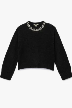 Su&eacute;ter de punto con efecto decorativo