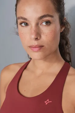 Sujetador deportivo 4D Stretch granate