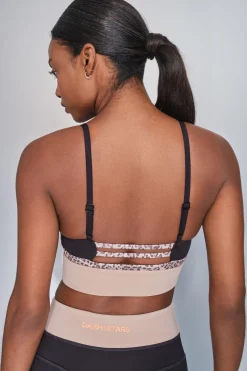 Sujetador deportivo 4D STRETCH negro animal print