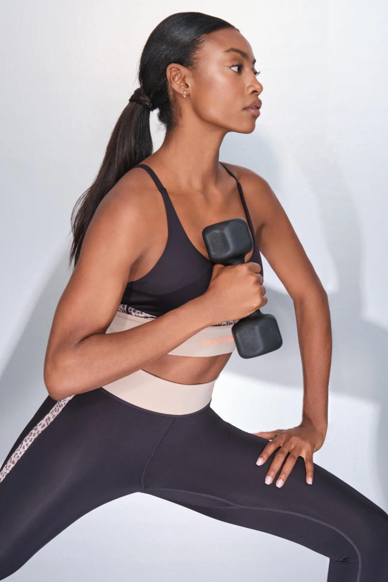 Sujetador deportivo 4D STRETCH negro animal print