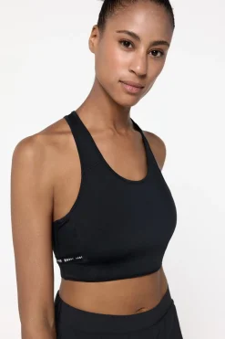 Sujetador deportivo reversible negro/estampado