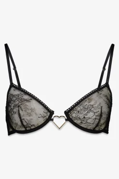 Sujetador sin relleno encaje negro PRETTY