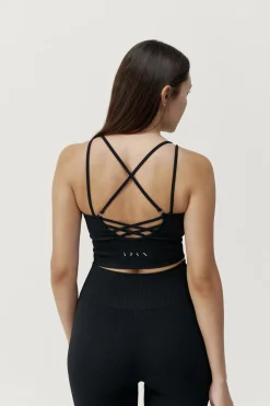 Sujetador top deportivo India negro