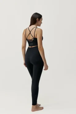 Sujetador top deportivo India negro