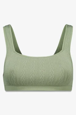 Sujetador top seamless tricot verde