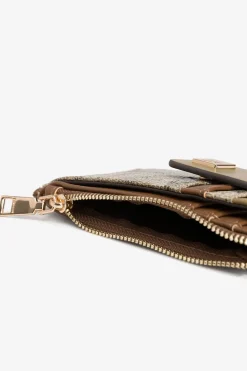 Tarjetero Efecto Piel Tricolor