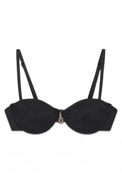 Top bikini balconette negro