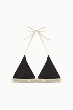 Top bikini triangular contraste B&W