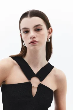 Top con escote halter