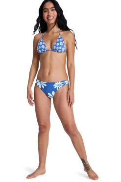 Top de bikini triangular flores