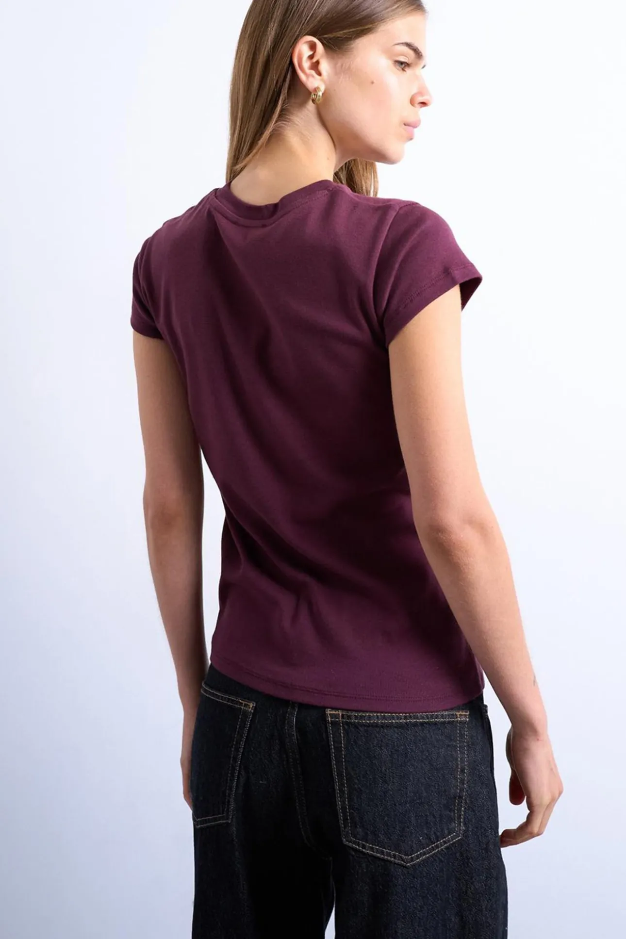 Top de manga corta b&aacute;sico