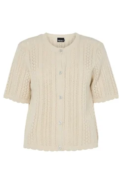 Top de manga corta calado