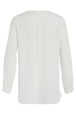 Top de mujer de manga larga con escote en pico