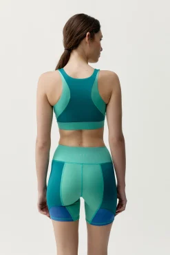 Top deportivo Darana verde y azul