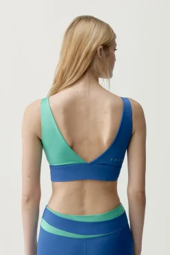Top deportivo Kate azul/turquesa