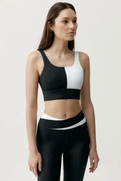 Top deportivo Kate negro/blanco
