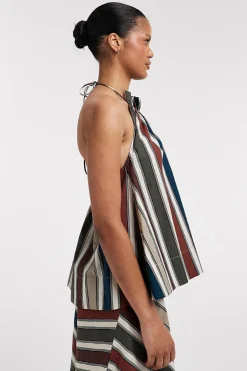 Top halter estampado