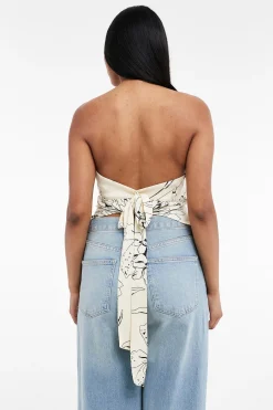 Top palabra de honor estampado