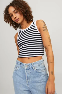 Top tirantes rib rayas