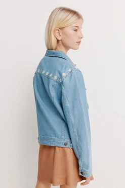 Trucker denim ni&ntilde;a margaritas