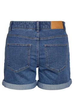 Vaquero corto b&aacute;sico con dobladillo
