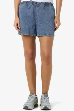 Vaquero corto ligero con cintura el&aacute;stica