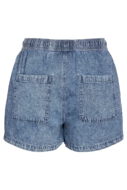 Vaquero corto ligero con cintura el&aacute;stica