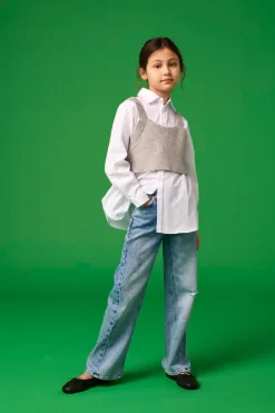 Vaquero wide de ni&ntilde;a