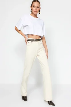 Vaqueros rectos de pernera ancha