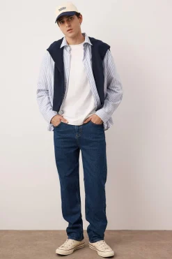 Vaqueros rectos lisos