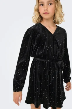 Vestido corto con brillantes