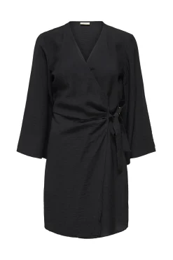 Vestido corto cruzado