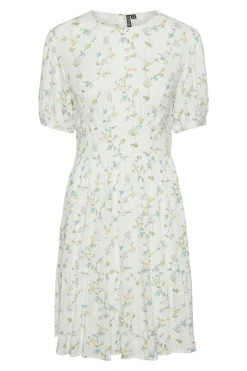 Vestido corto cuello cerrado