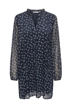 Vestido corto de gasa