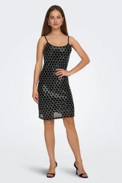 Vestido corto de lentejuelas