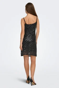 Vestido corto de lentejuelas