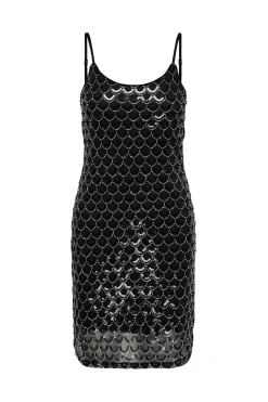 Vestido corto de lentejuelas