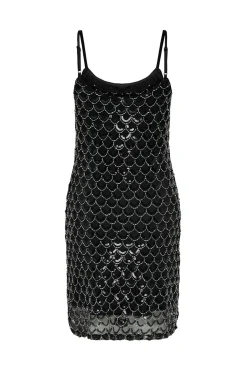 Vestido corto de lentejuelas