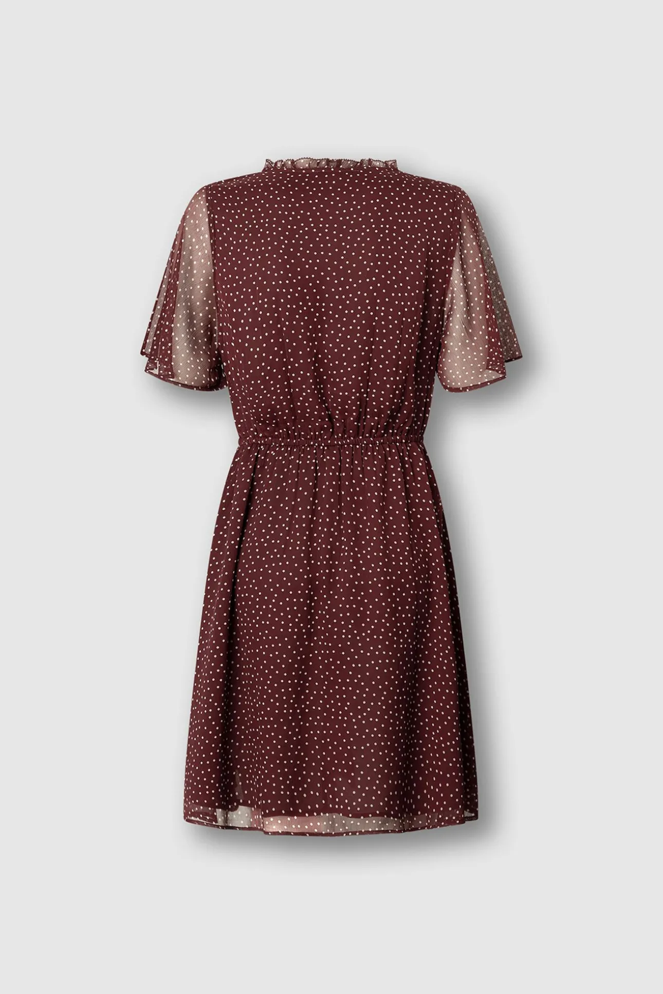 Vestido corto de manga corta