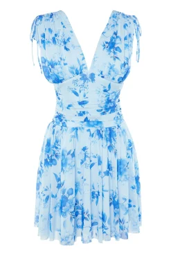 Vestido corto escote en pico