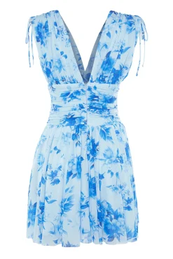 Vestido corto escote en pico