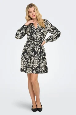 Vestido corto estampado