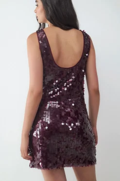 Vestido corto lentejuelas