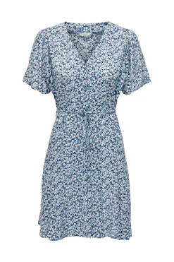 Vestido corto manga corta