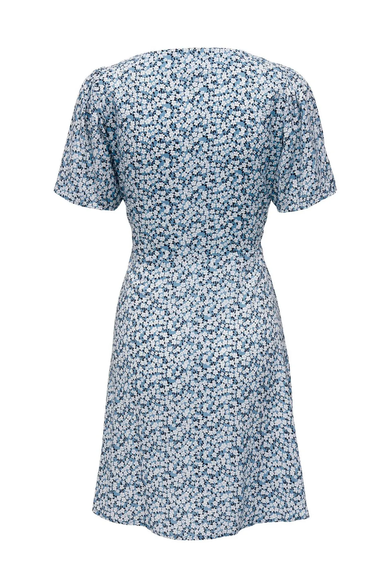 Vestido corto manga corta